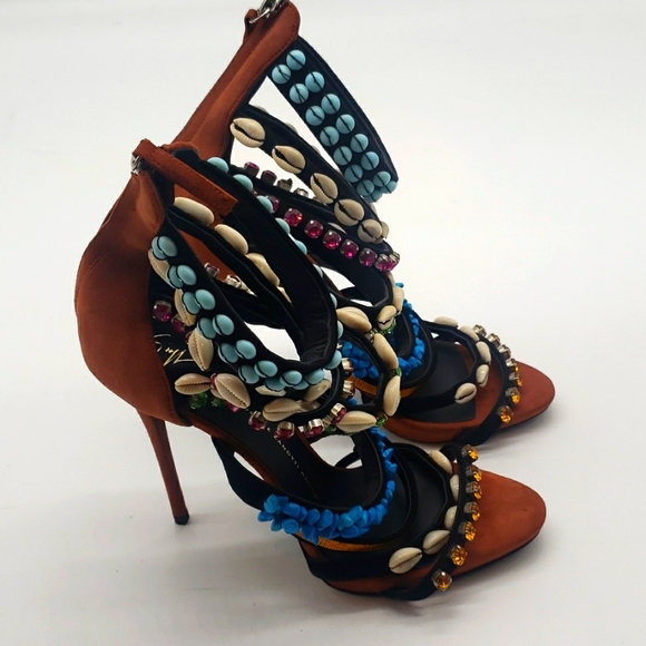 Giuseppe Zanotti size 40 color multi 100%Authentic NEW NEVER BEEN WORN - Picture 10 of 17